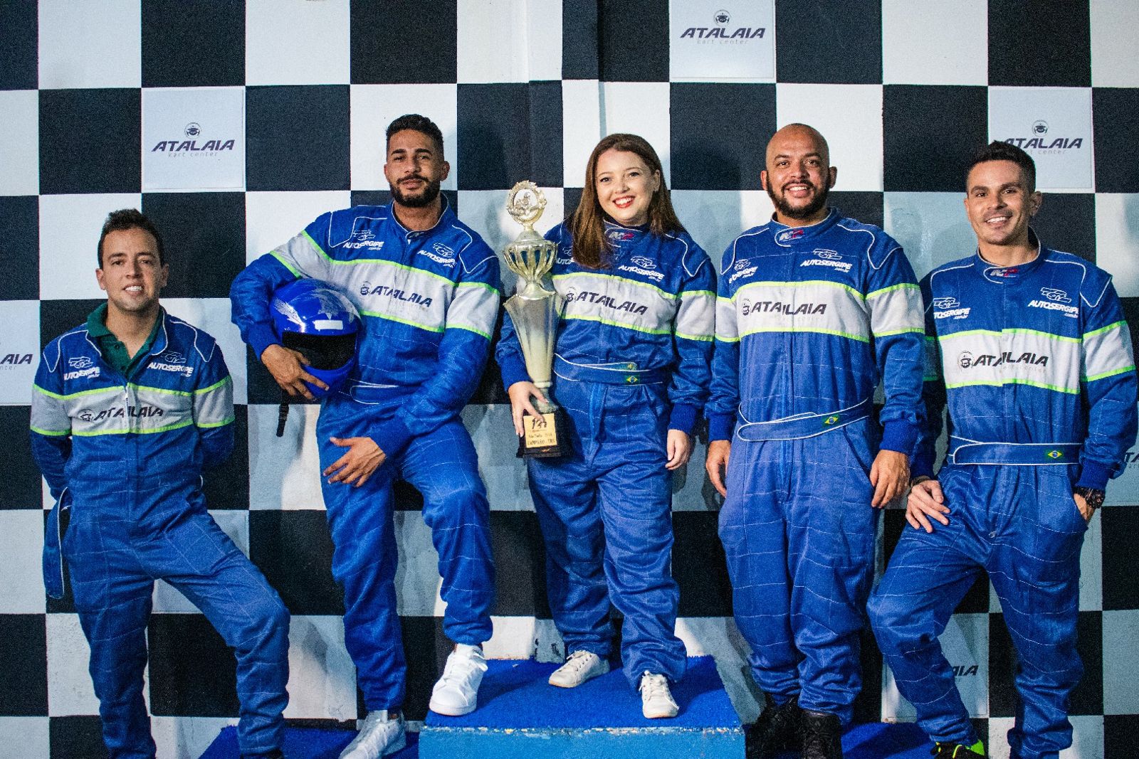 Pódio da Copa Piquet Kart